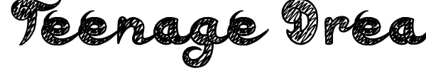 Teenage Dreams font preview